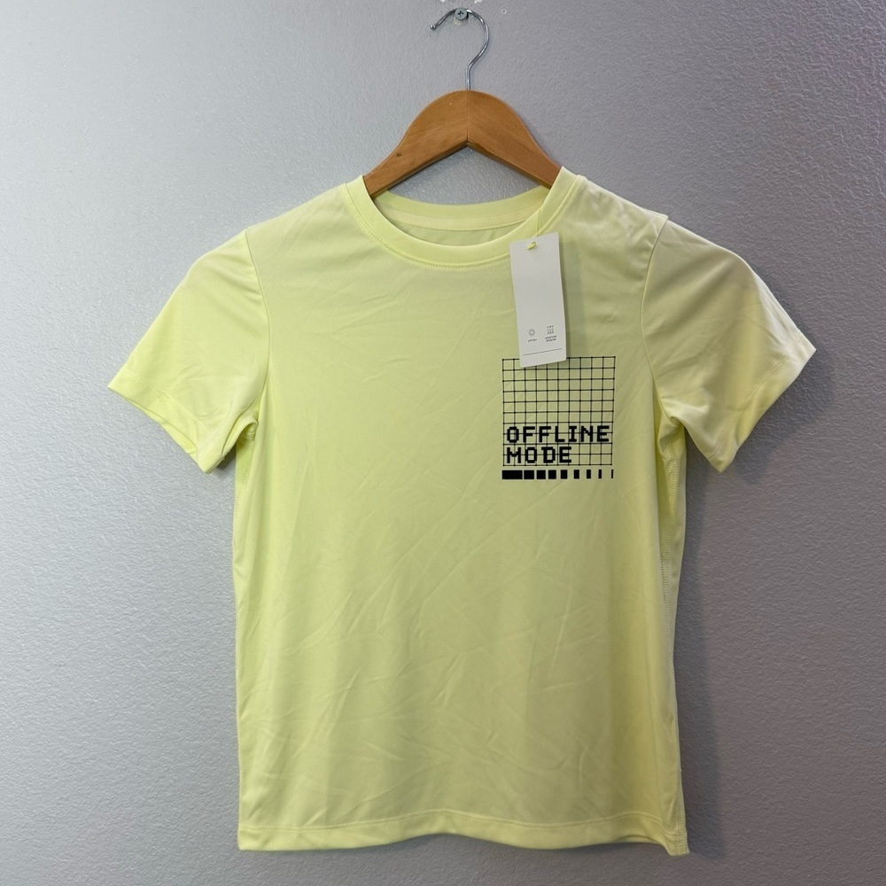 New Boys All In Motion Lemon/Yellow Tee Size M (8) “Offline Mode” - Picture 3 of 12